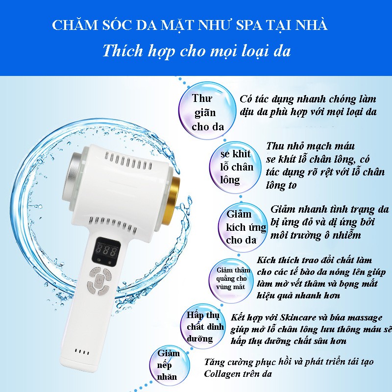 Búa điện di tinh chất nóng lạnh- máy truyền dưỡng chất- Màn hình hiển thị LCD tinh thể lỏng công nghệ cao | BigBuy360 - bigbuy360.vn