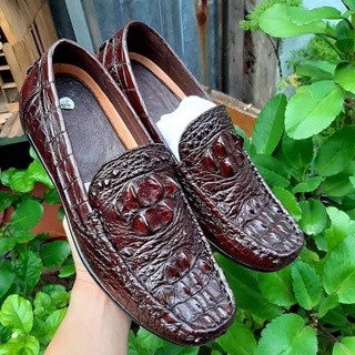 Giày lười  da lưng cá sấu 🐊 100%