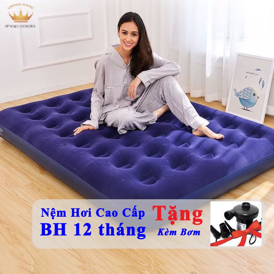 [BH 1 Đổi] Nệm Hơi Bestway Đệm Hơi Cao Cấp Kích Thước 203cm*152cm*22cm BH 12 Tháng