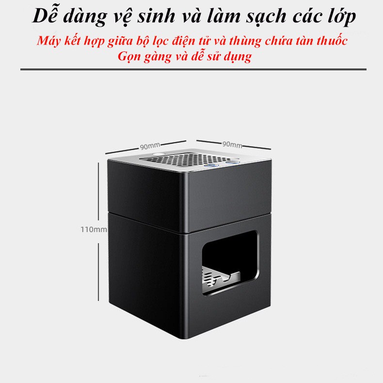 Máy gạt tàn thuốc, máy lọc khói thuốc giúp cải thiện và bảo vệ sức khỏe những người thân trong gia đình