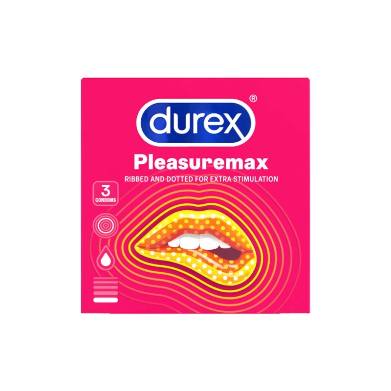 Bao Cao Su Gân Gai Ôm Sát Durex Pleasuremax Hộp 12c