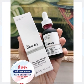 Mặt nạ tẩy da chết hóa học the ordinary peeling aha 30% + bha 2% solution