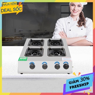 Bếp gas nấu mỳ cay, bánh xèo 4 cửa - 4 họng vuông