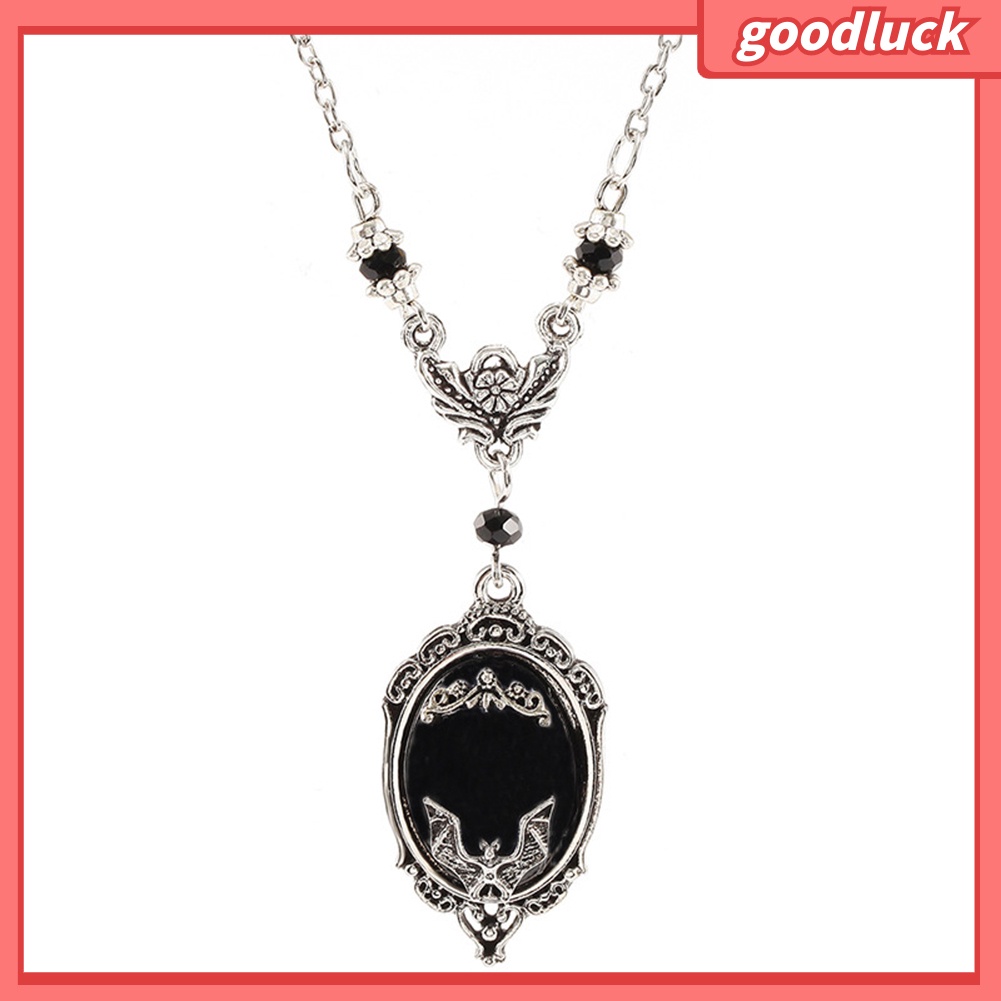 ps/Unisex Bat Beads Faux Gemstone Pendant Necklace Finger Ring Earrings Jewelry