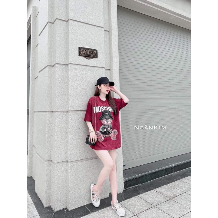 Áo thun tay lỡ form rộng - Áo phông nam nữ thời trang 40kg-68kg-AT07