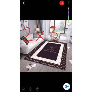 Thảm trải sàn bali 5d mẫu lv 1m6x2m3