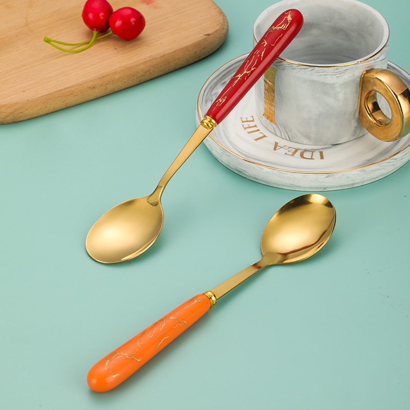 Thìa Cán Giả Sứ Decor Bàn Ăn EVEMOM STORE TH004
