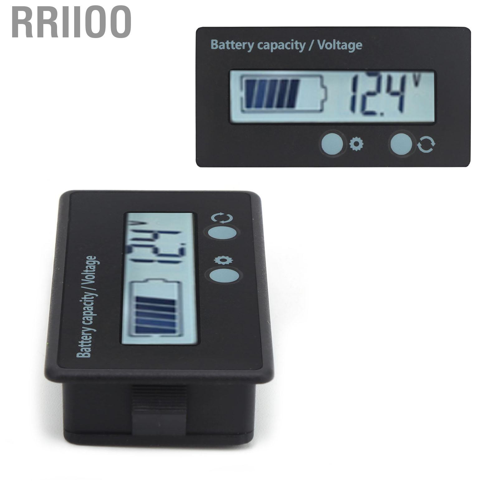 Đồng Hồ Đo Dung Lượng Pin Rriio Dc10-100V Với Màn Hình Lcd Trắng