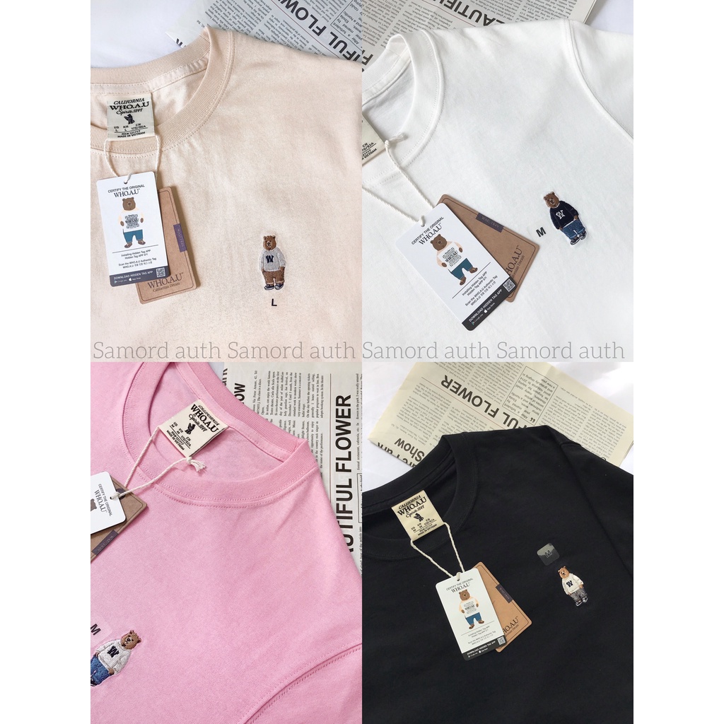 [AUTHENTIC 100%] ÁO PHÔNG WHOAU STEVE LEFT T-SHIRT WHRAC3701U CHÍNH HÃNG SALE