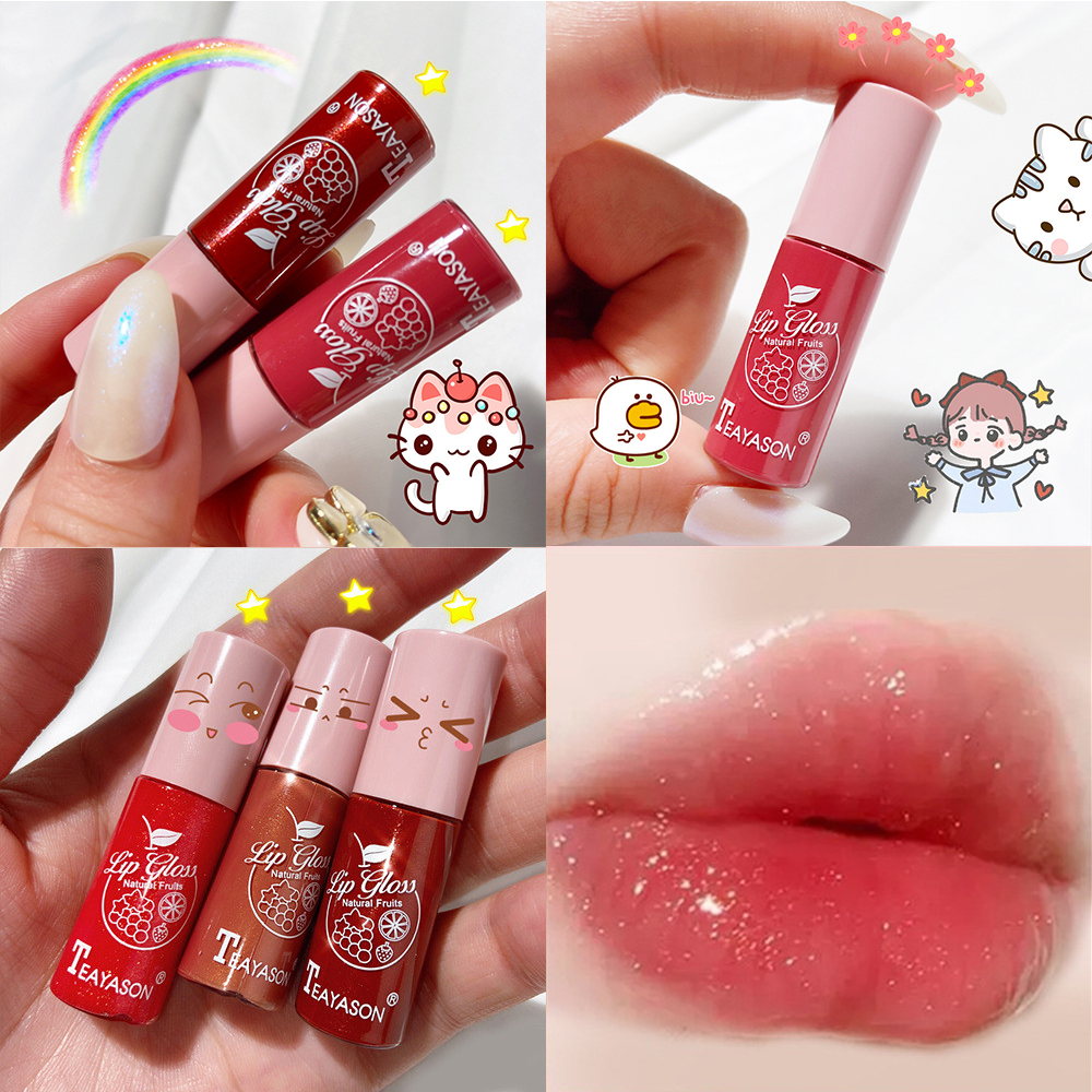 [Hàng mới về] Son Bóng Trong Suốt Dưỡng Ẩm Không Màu Tiện Dụng