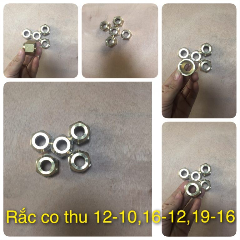 Giắc co tán ống đồng - Đầu đực nối ống các phi cỡ 6 10 12 mm zắc co TD