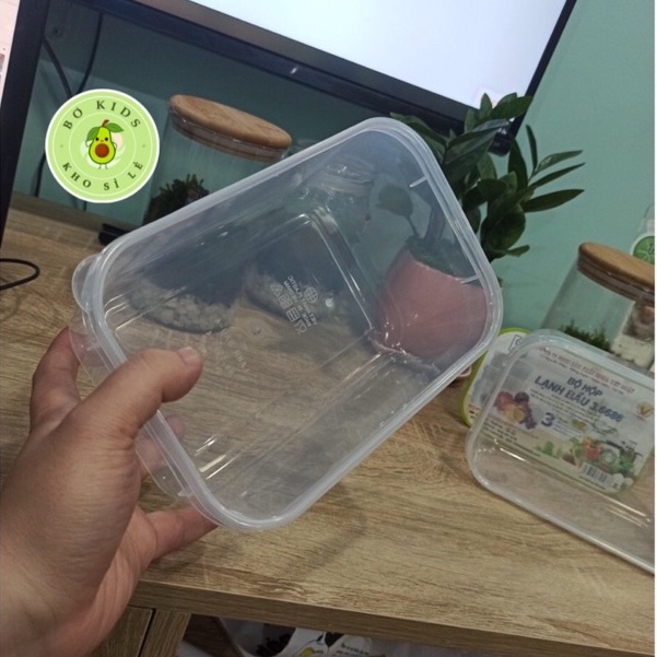 SỈ 5 hộp lạnh bầu đựng đồ ăn có lắp 3 size 6686-4 , 6686-3 , 6686-2 , 6685-5 nhựa Việt Nhật L.508