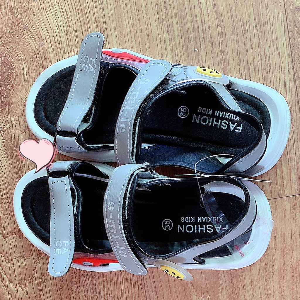 [Xả kho đón Tết ]Sandal bé trai và bé gái từ 6-10 tuổi quai ngang siêu nhẹ đế em chống trơn Ml 2203