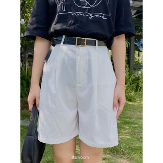 Quần short cạp cao #230 S/M (Đen/Trắng)