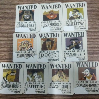 Bộ thẻ băng râu đen toonies one piece wanted