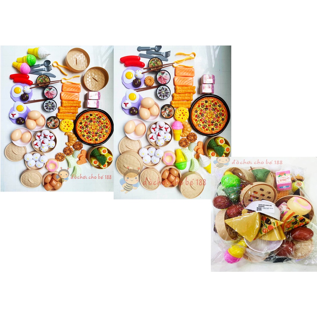 Đồ chơi nấu ăn 19, 31, 86, 88, 102 chi tiết cho bé dimsum điểm tâm nhà bếp nấu ăn
