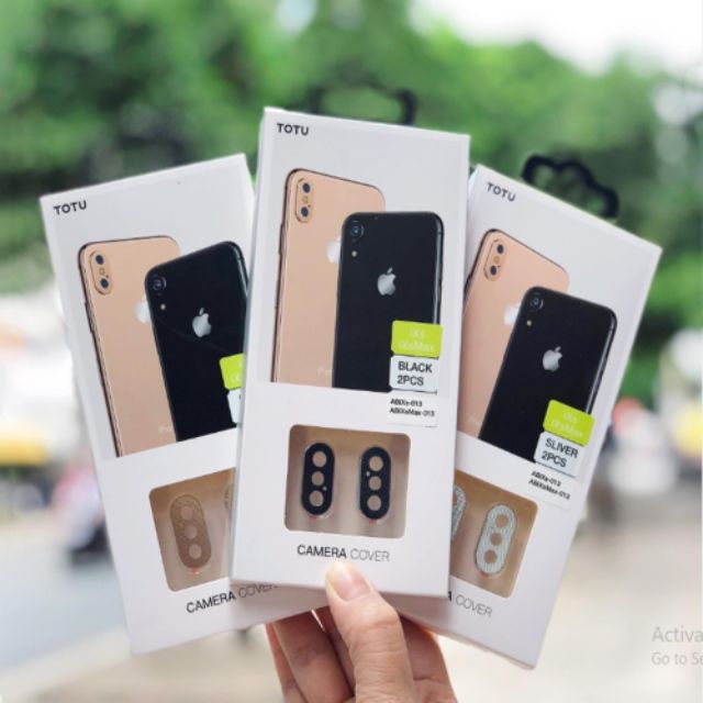 Bộ 2 miếng dán bảo vệ Camera TOTU cho IPhone X/ Xs/ Xs max ( Full box )