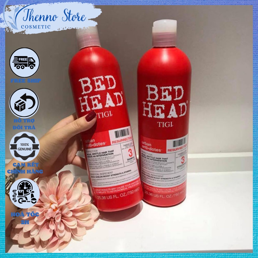 Sét Dầu Gội Xã Tigi Đỏ Bed Head 1500ml Cặp Gội Xả Chính Hãng Phục Hồi Tóc Hư Tổn Hàng UK/US