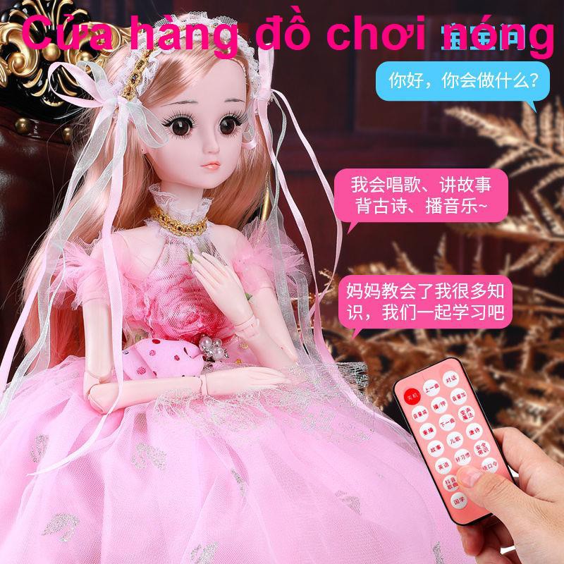 Búp bê Barbie 60 cm siêu bự biết nói đồ chơi trẻ em trang phục bộ quà tặng sinh nhật cô gái nước ngoài