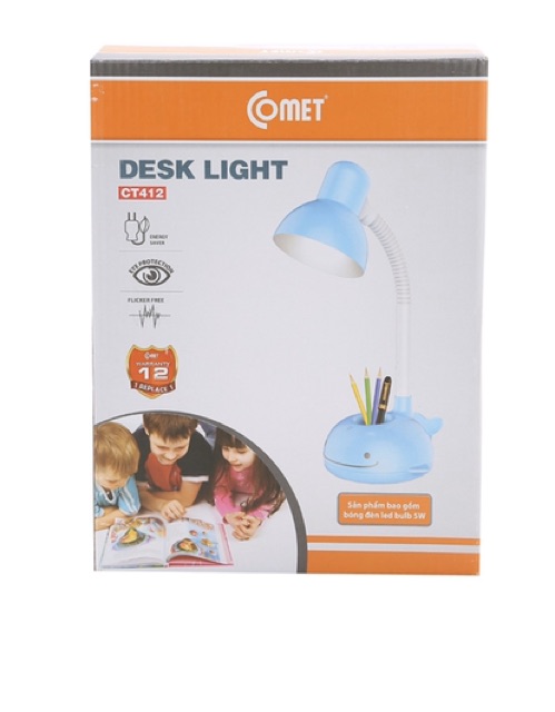 Đèn bàn COMET học sinh Cá Heo CT412 2 màu