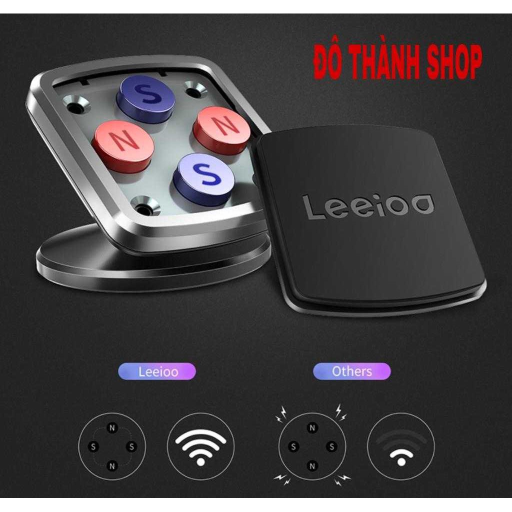 Giá đỡ điện thoại LEEIOO đa năng nam châm cao cấp DÁN BỀ MẶT VÀ GÀI QUẠT GIÓ