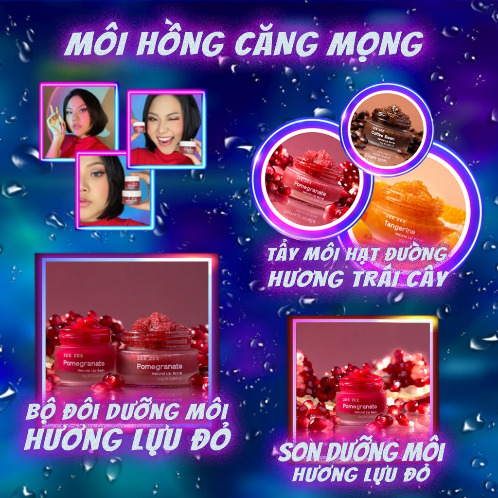 Tẩy Môi Hạt Đường Hương Trái Cây ZEE ZEE - Giúp Tẩy Sạch Da Chết Môi, Nuôi Dưỡng Môi Hồng Hào Mềm Mịn, Giảm Thâm Môi! | BigBuy360 - bigbuy360.vn