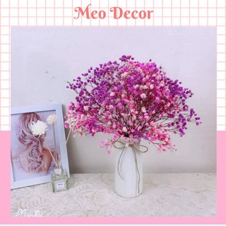 Hoa baby khô hồng phấn decor trang trí bàn làm việc, bàn trang điểm phòng ngủ