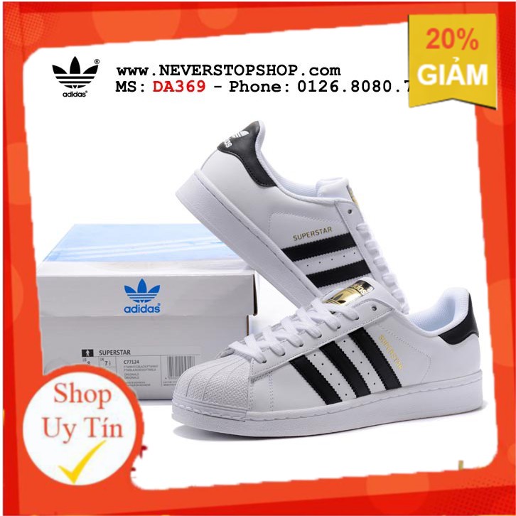 [HẠ GIÁ] Giày ADIDAS SUPERSTAR ĐEN TRẮNG bản siêu cấp, hàng đẹp chất lượng cao đẹp chuẩn hình | NeverStopShop.com