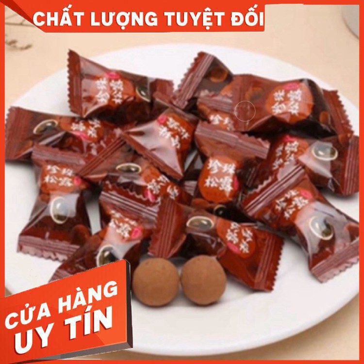 Kẹo trà sữa chân châu đường đen,vị đào