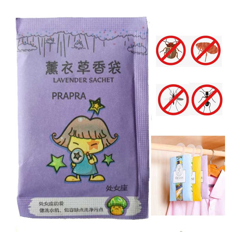 Túi thơm hoa oải hương tự nhiên giúp khử mùi chống muỗi cho tủ quần áo