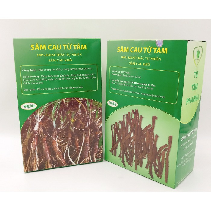 [Chính Hãng] Sâm Cau Từ Tâm - Sâm Tiên Mao - Sâm Cau Thật - Hộp 500g