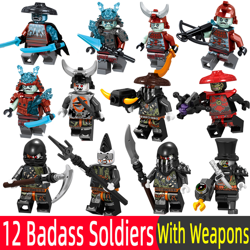 11 cái / bộ Lego Ninjago Snake Minifigures Skales Acidicus Pythor Chokun Ninja Phim Series Xây dựng Khối Đồ chơi cho trẻ em