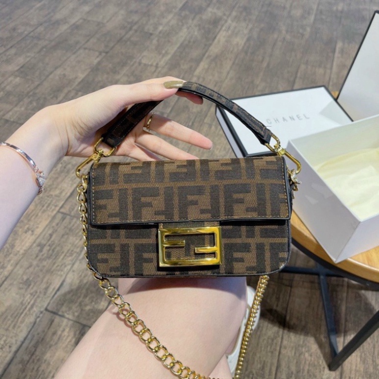 Túi đeo chéo kẹp nách FF quảng châu vân chìm cao cấp, túi xách nữ thời trang ulzzang hàn quốc giá rẻ MT302