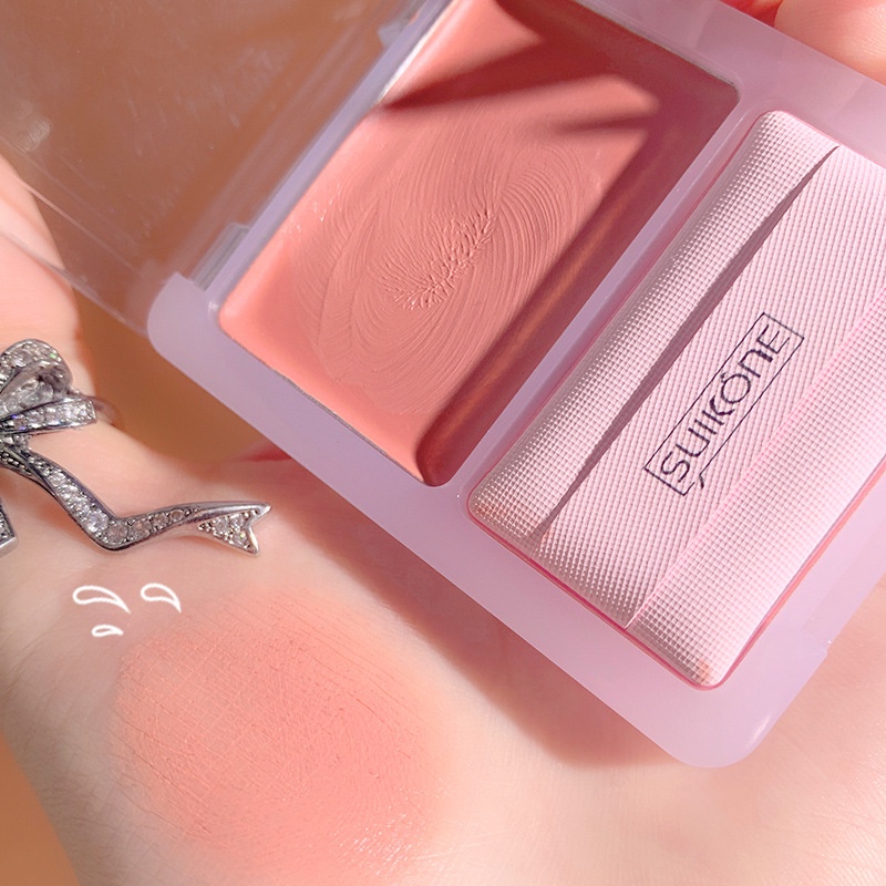 [Hàng mới về] Kem má hồng Suikone tông màu Nude tự nhiên lấp lánh | BigBuy360 - bigbuy360.vn