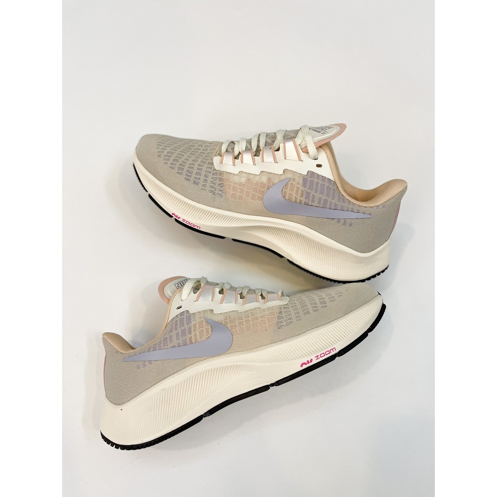 Giày nữ Pegasus 37 mới siêu nhẹ bền êm gym thời trang (kem)