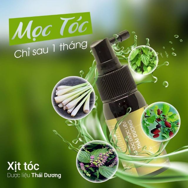Xịt mọc tóc dược liệu Thái Dương dưỡng tóc và da đầu, kích thích mọc tóc nhanh - Sao Thái Dương