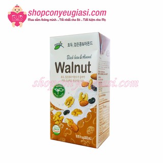 Sữa óc chó hạnh nhân đậu đen walnut hàn quốc - hộp 200ml - date 08/2020