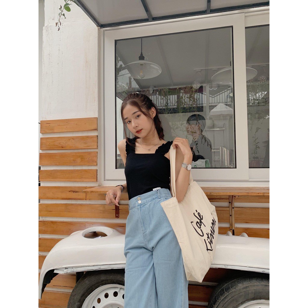 [Mã WASKT410K giảm 10K đơn 50K] Áo thun 2 dây bèo TKP94 1994closet | BigBuy360 - bigbuy360.vn