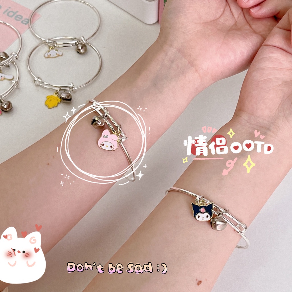 Vòng Tay Hoạt Hình Sanrio Melody Chuông Hoạt Hình Dễ Thương Cho Nữ Sinh