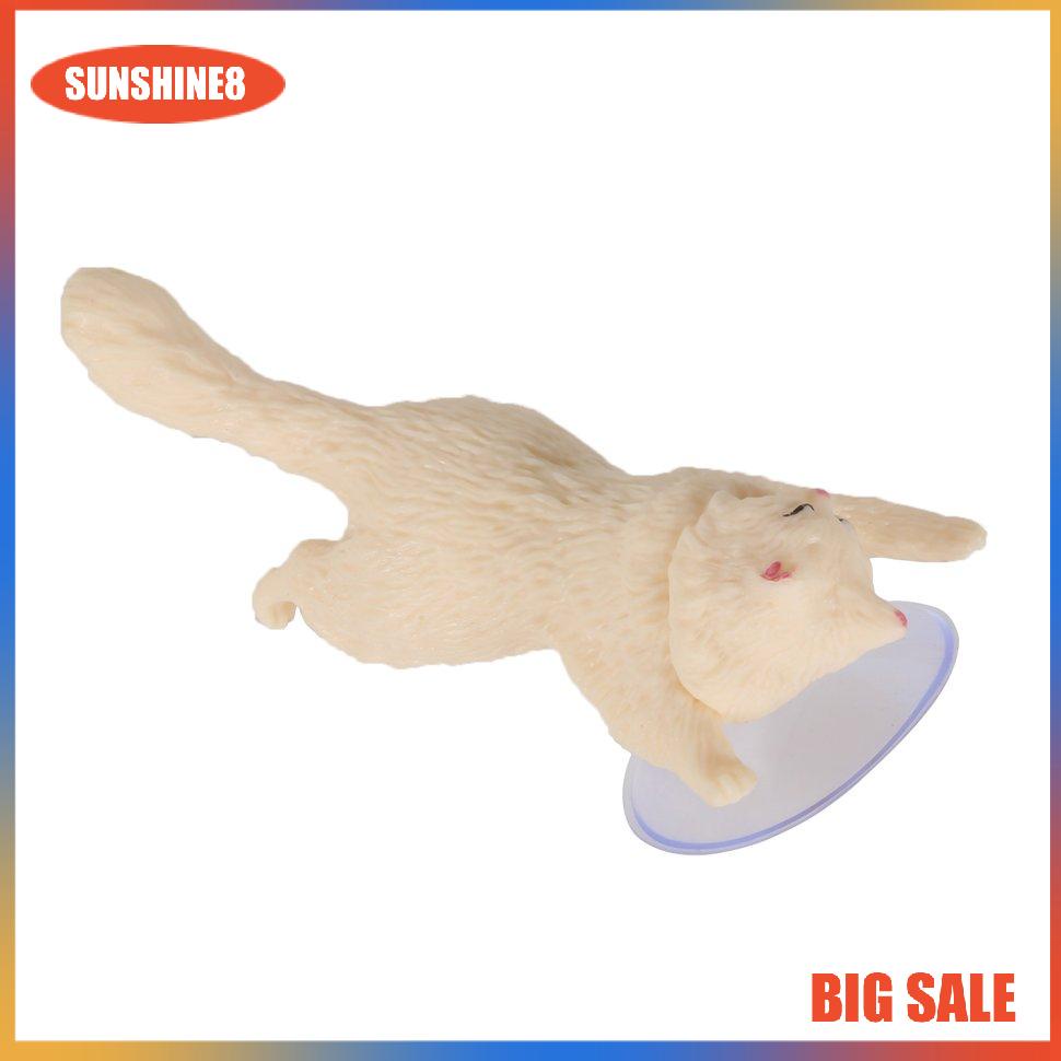 【SUN】Dễ thương Cat hỗ trợ nhựa Giá đỡ điện thoại di động Chân đế Sucker Giá đỡ điện thoại thông minh