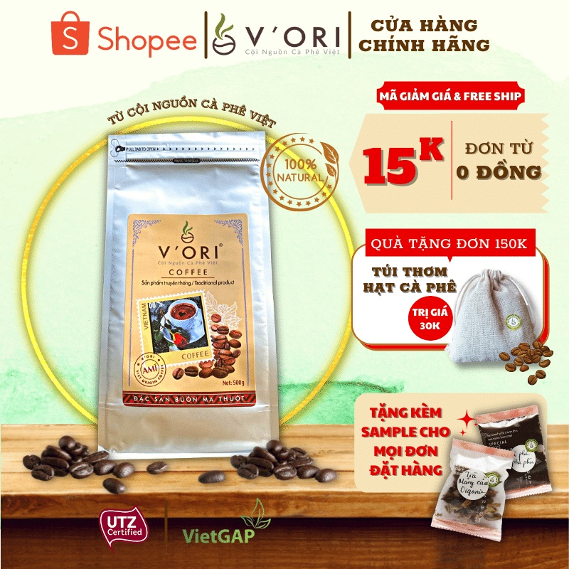[Phù Hợp Gu Đậm Người Việt] Cà Phê Bột Pha Phin Nguyên Chất ANAK 500gr ( Chế Biến Khô)