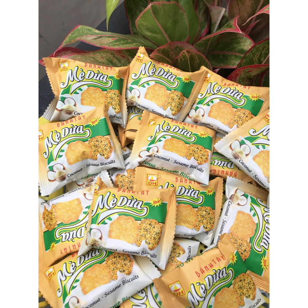 Bánh Quy Mè Dừa - Vị Dừa Mè Kết Hợp - 100G / 250G / 500G