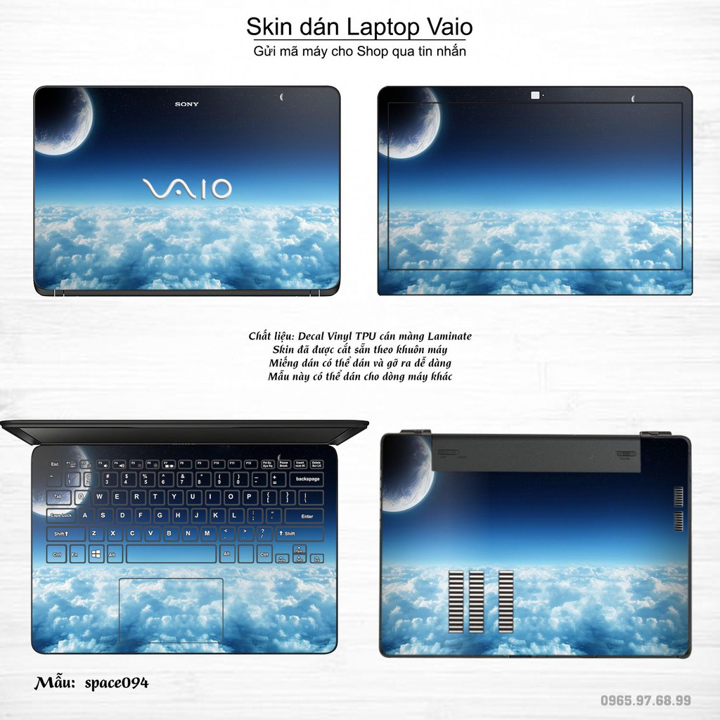 Skin dán Laptop Sony Vaio in hình không gian _nhiều mẫu 16 (inbox mã máy cho Shop)