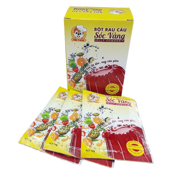 Bột rau câu Sóc Vàng hộp 120g