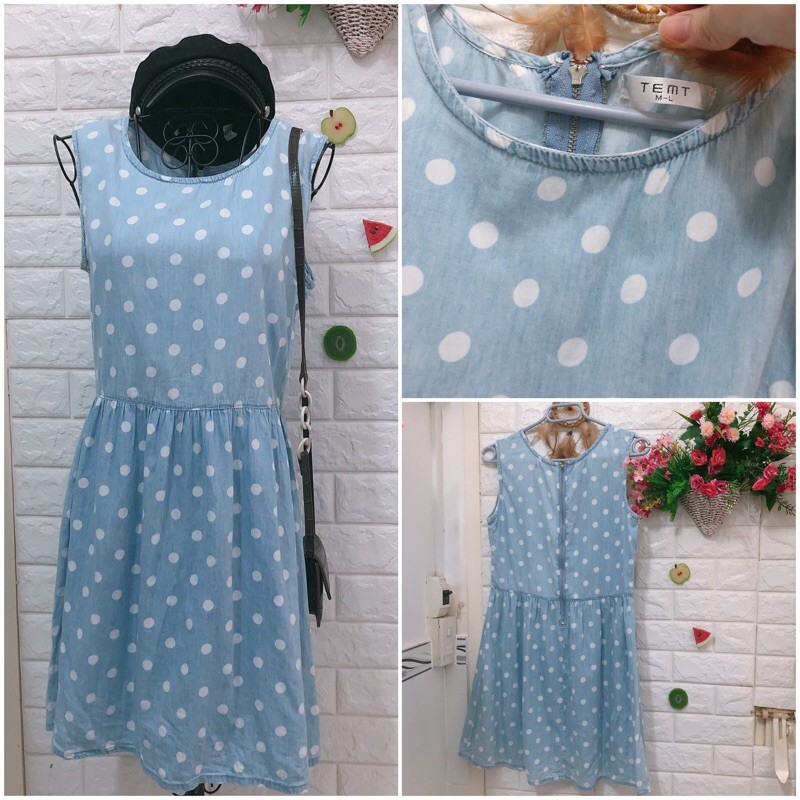 Đầm jean denim thần thánh cập bến