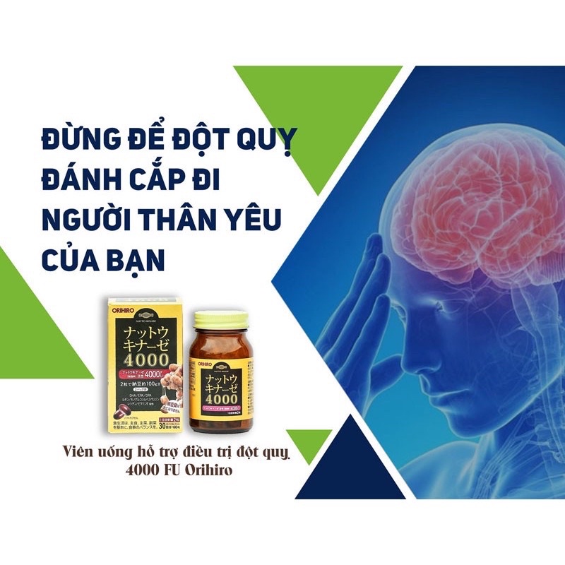 viên đột quỵ orihiro Nattokinase 4000FU