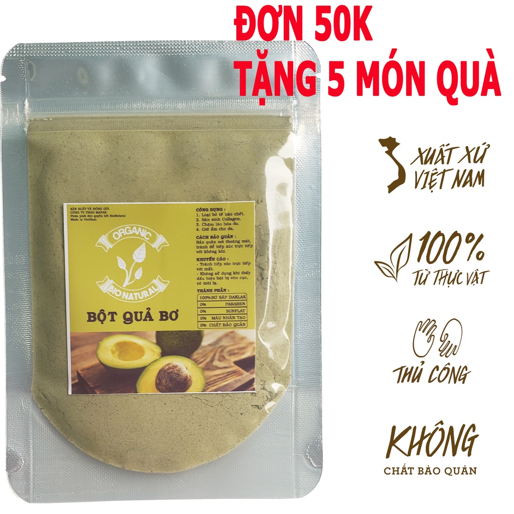 Bột Đắp Mặt Nạ Bột Quả Bơ Handmade