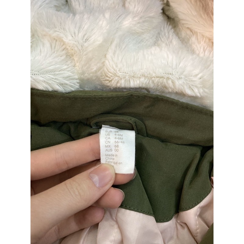 Áo parka Hm xanh rêu hot hit