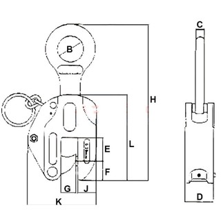 Kẹp Tôn Đứng 2 Tấn, Kẹp Cẩu