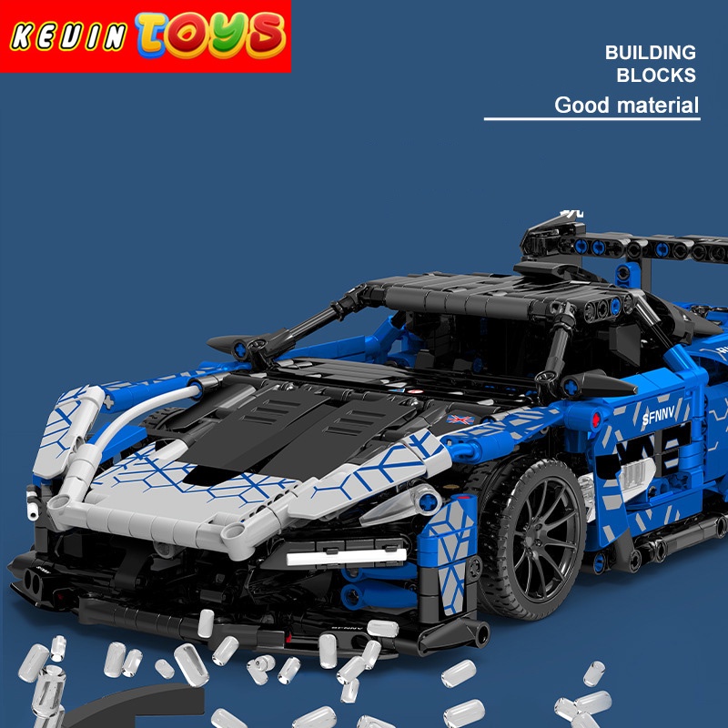 Đồ Chơi Lắp Ráp Xếp Hình Xe Điều Khiển Từ Xa RC Siêu Xe Thể Thao McLaren Senna SY No.SY8614 Với 1404 Mảnh Ghép